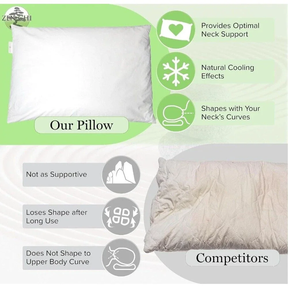 ZEN CHI Buckwheat Pillow - Organic Twin Size (20